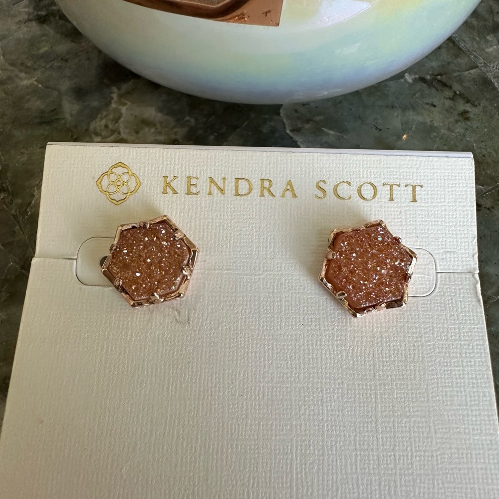 Kendra Scott Champagne Drusy Macy Studs